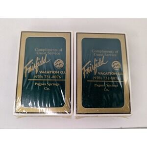 Fairfield Vacation Club Playing Bridge Card Deck Lot of 2 Gemaco Sealed